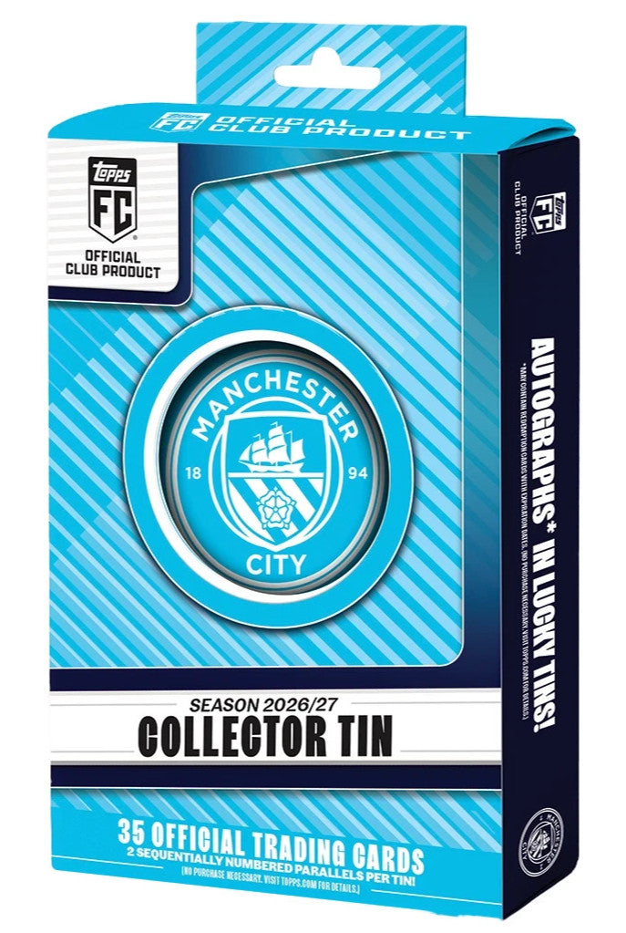 2026-27 Topps Manchester City FC Collector Tin (35 Cards)