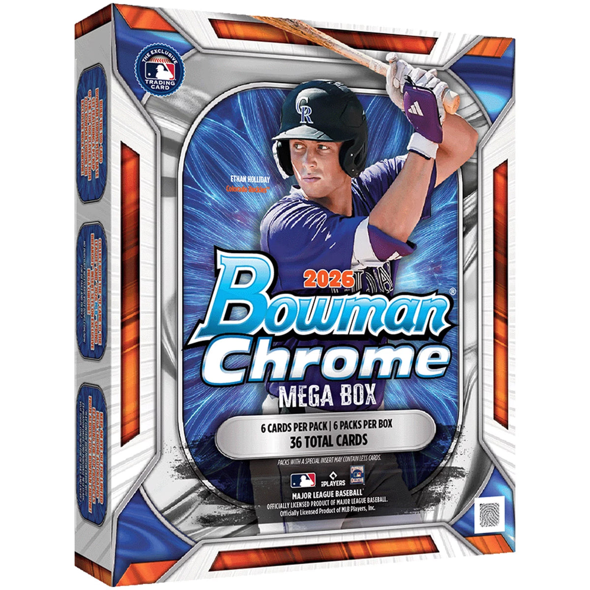 2026 Bowman Chrome Baseball Mega Box (6 Packs / 36 Cards)