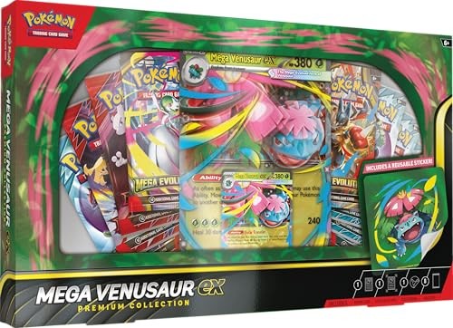 Pokémon Mega Venusaur EX Premium Collection, 9.5"x16" Pack of 1