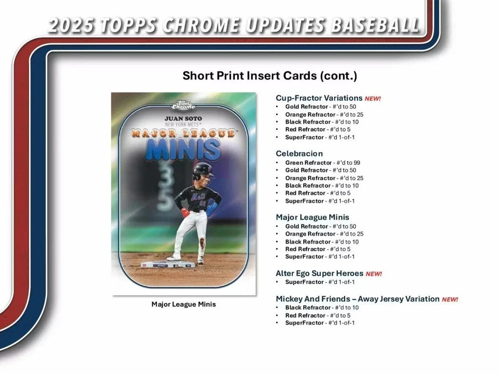 Topps 2025 MLB Chrome Update Series Baseball Value Box