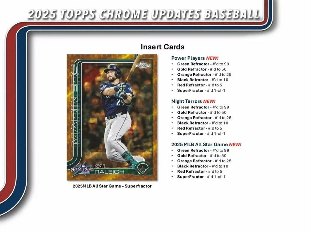 Topps 2025 MLB Chrome Update Series Baseball Value Box