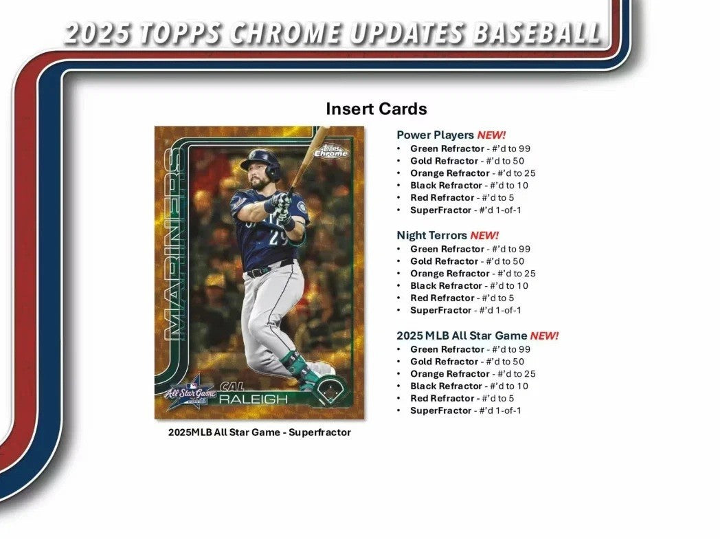 Topps 2025 MLB Chrome Update Series Baseball Value Box