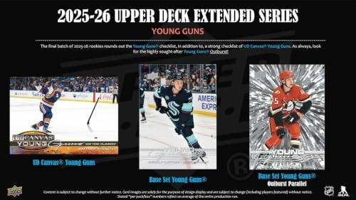 Upper Deck 2025-26 Extended Series Hockey Blaster Box, Pack of 1