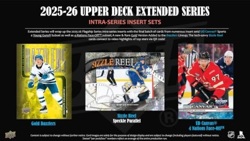 Upper Deck 2025-26 Extended Series Hockey Blaster Box, Pack of 1