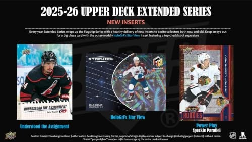 Upper Deck 2025-26 Extended Series Hockey Blaster Box, Pack of 1
