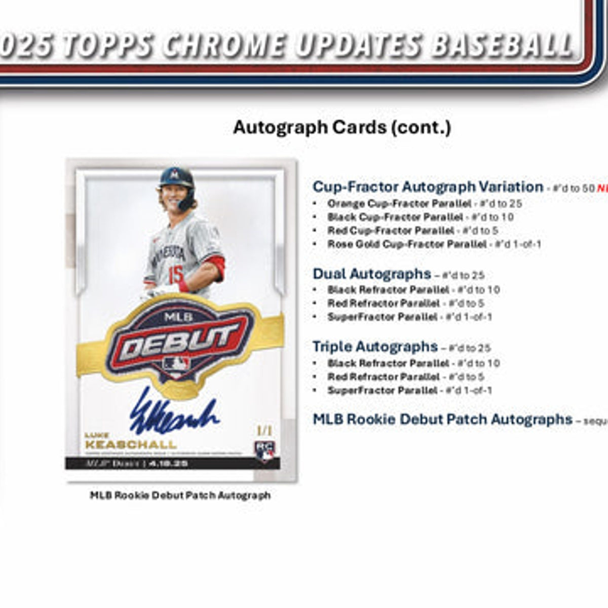Topps 2025 MLB Chrome Update Series Baseball Value Box