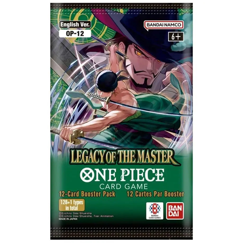 Bandai Hobby One Piece Card Game OP-12 Legacy Master Booster Pack 12 Cards