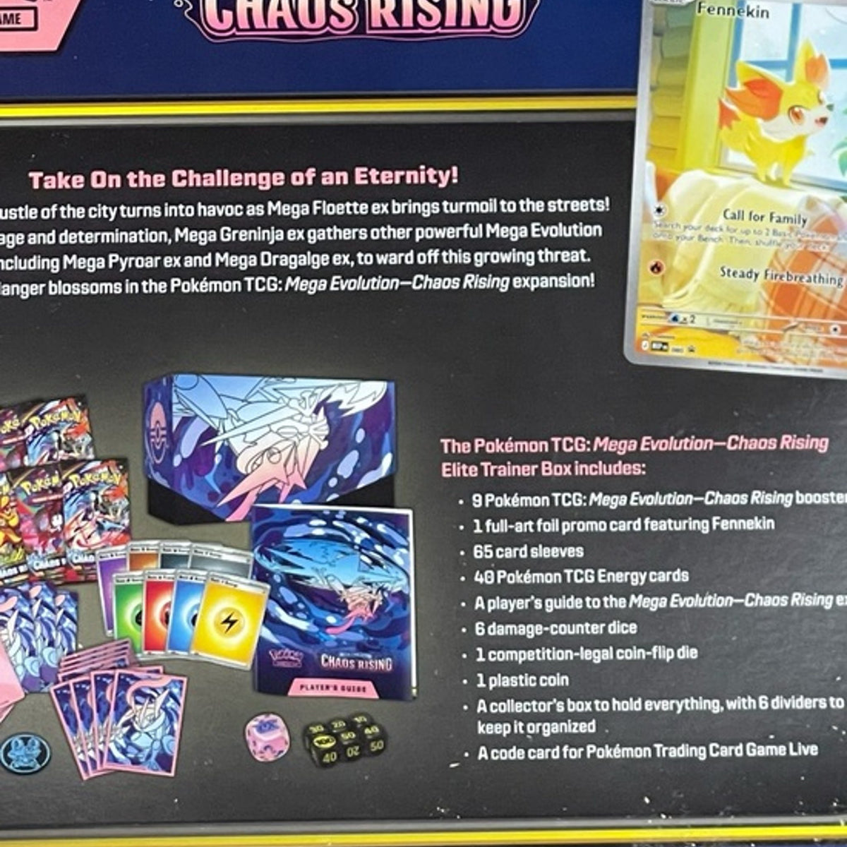 Pokémon Mega Evolution Chaos Rising Elite Trainer Box, Pack of 1
