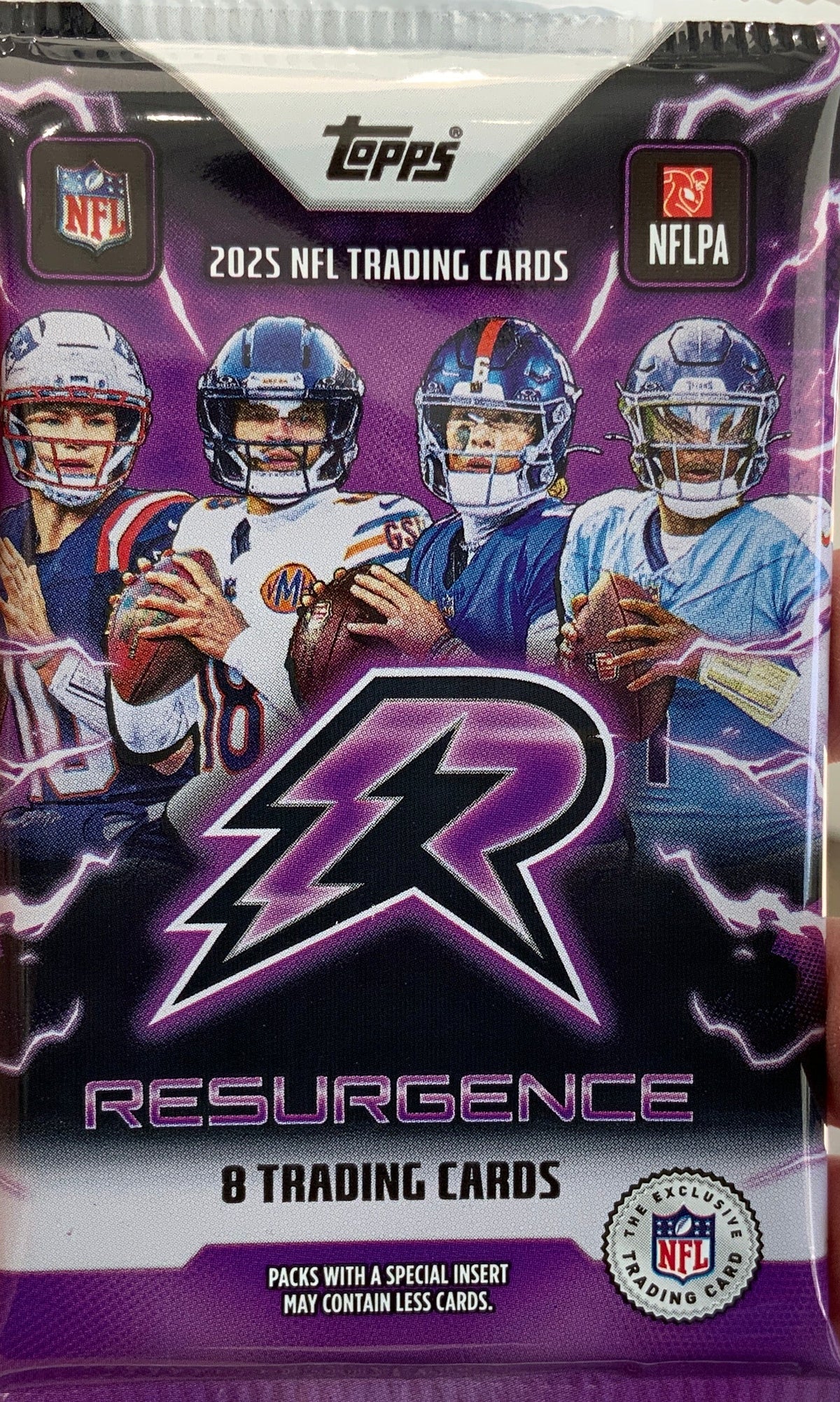 2025 Topps Resurgence Football Mega Pack 8 Cards