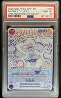 Monkey D. Luffy (SP Silver) — One Piece OP05-119 SEC — PSA 10 GEM-MT