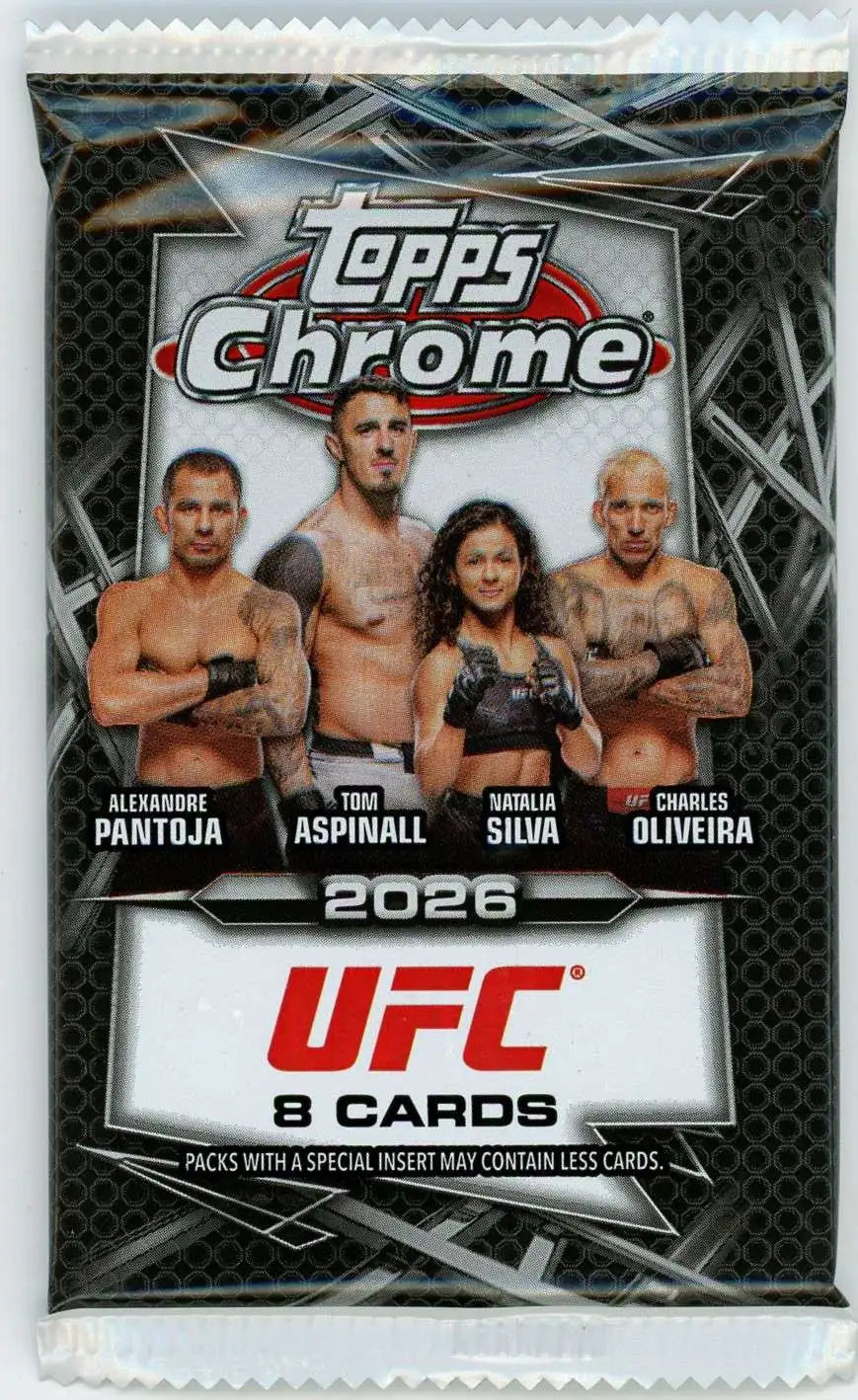 UFC Topps 2026 Chrome Trading Card MEGA Pack [8 Cards]