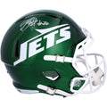 Jets Breece Hall Football Helmet Autographed