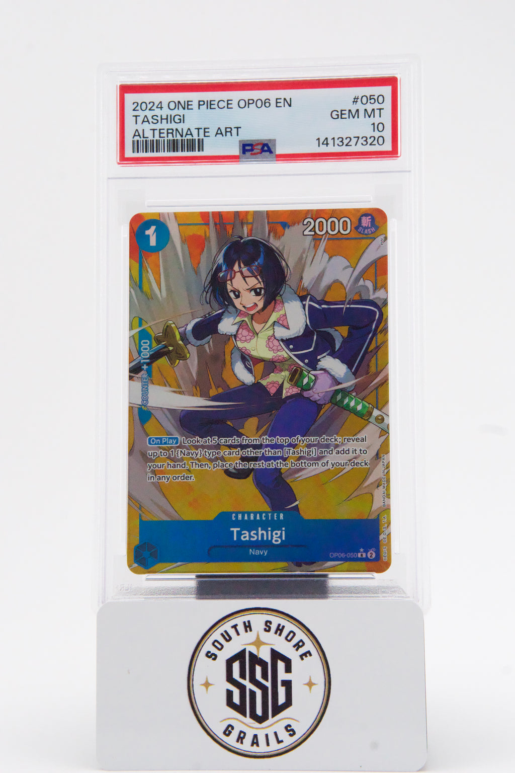 Tashigi — Wings Of The Captain #050 (Alternate Art) — PSA 10