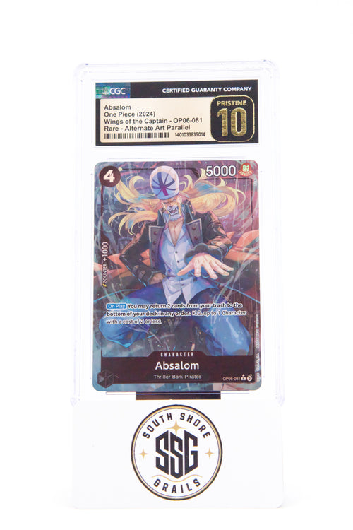 Absalom — Wings of the Captain OP06-081 (Alternate Art) — CGC Pristine 10