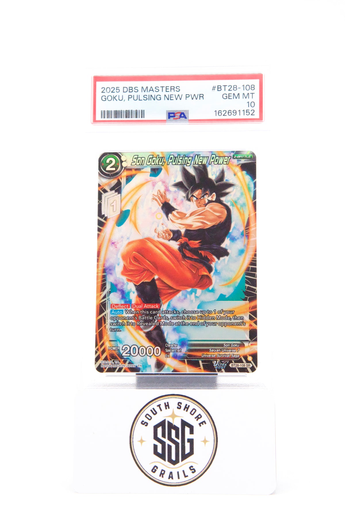 Goku, Pulsing New Pwr — Masters Series 28 Prismatic Clash BT28-108 — PSA 10
