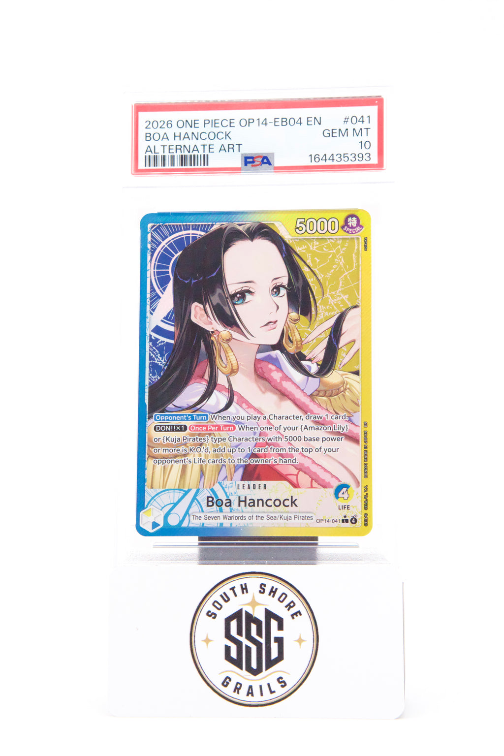 Boa Hancock — The Azure Sea's Seven #041 (Alternate Art) — PSA 10