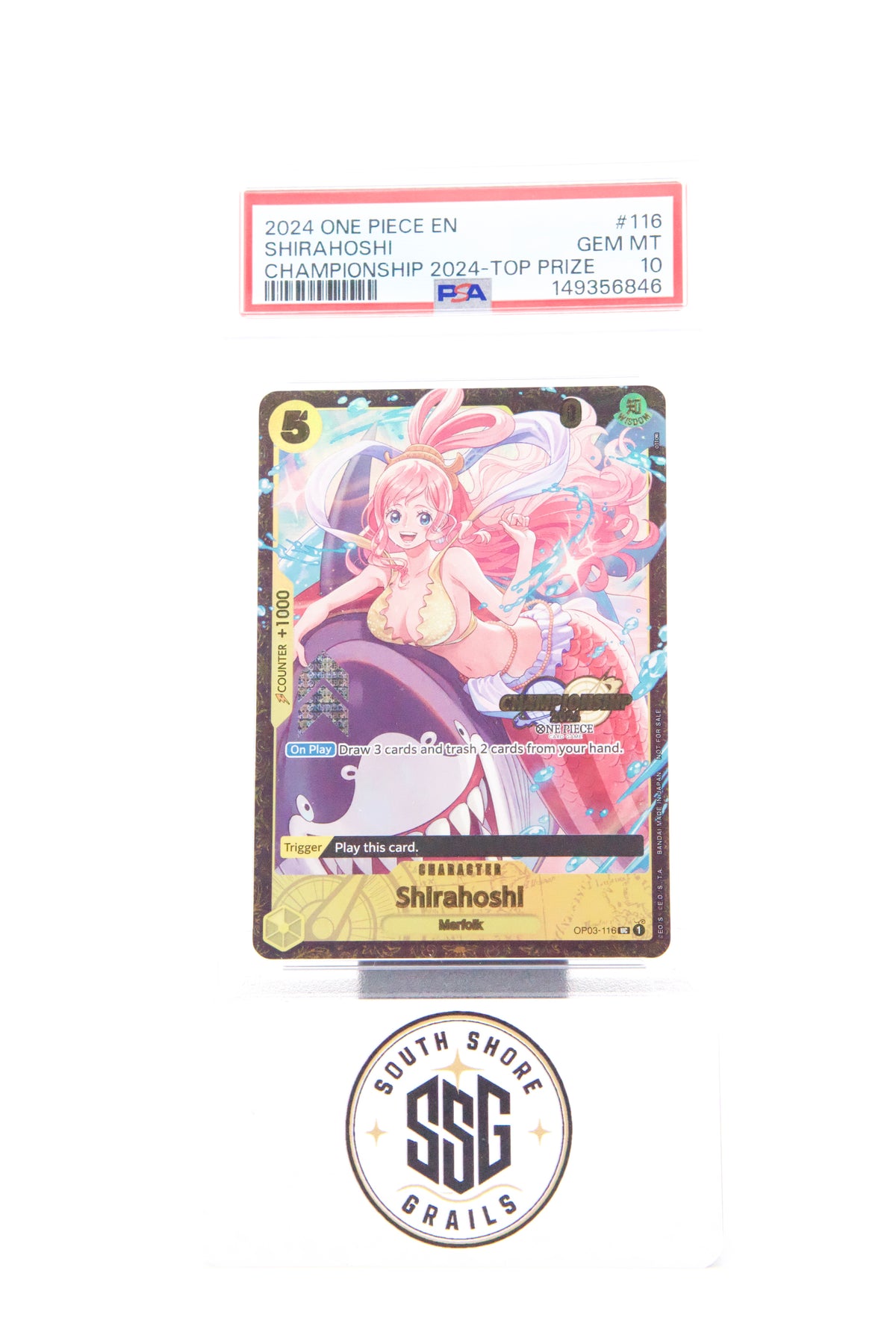 Shirahoshi — Promos #116 (Championship) — PSA 10