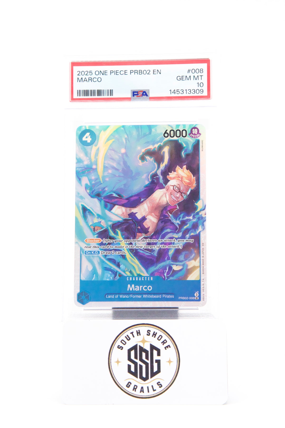 Marco — Premium Booster -One Piece Card The Best- Vol.2 #008 — PSA 10