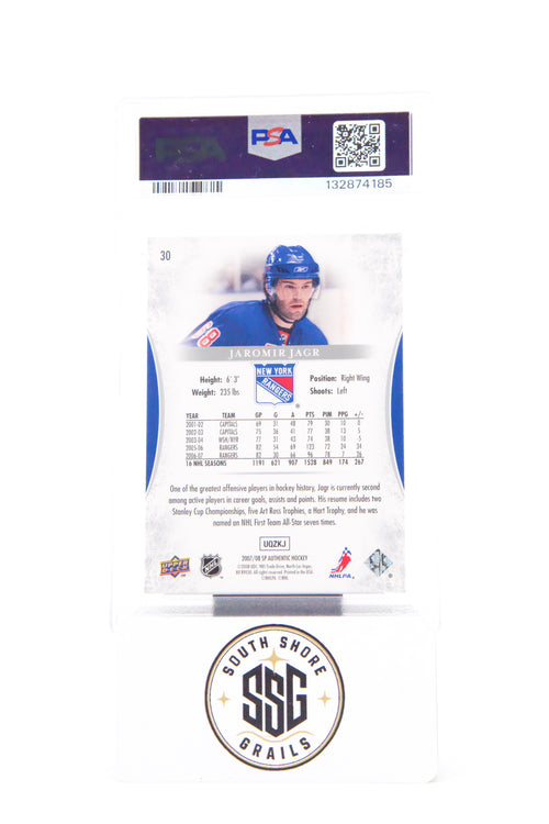 2007 Sp Authentic #30 Jaromir Jagr — PSA 10