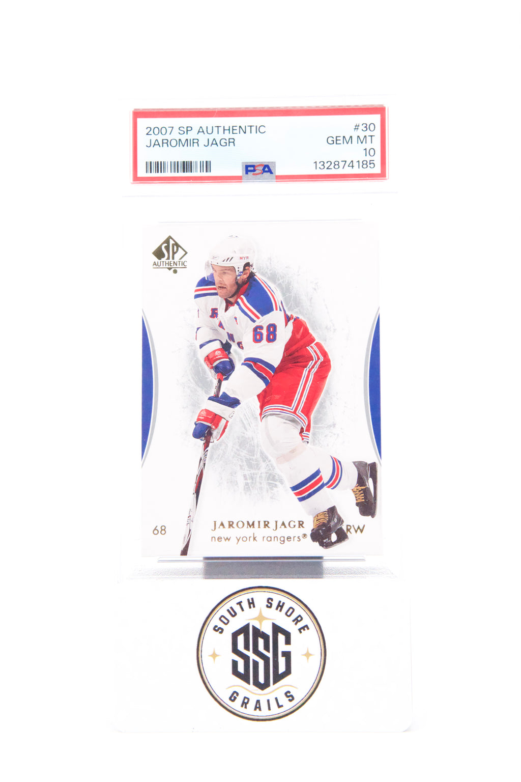 2007 Sp Authentic #30 Jaromir Jagr — PSA 10