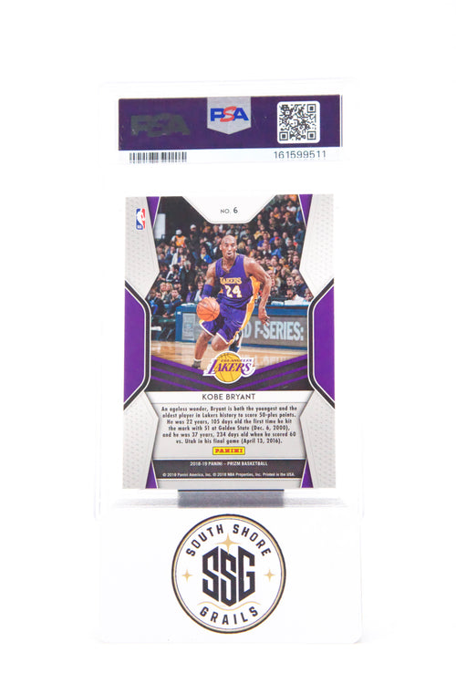 2018 Panini Prizm Dominance #6 Kobe Bryant Dominance — PSA 10