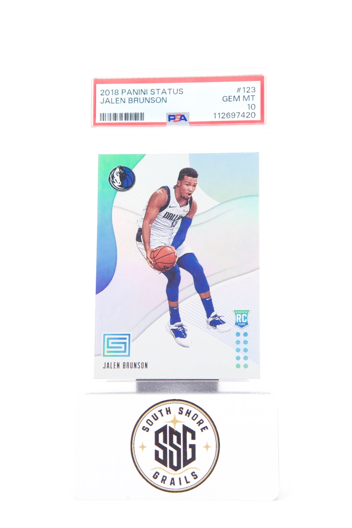 2018 Panini Status #123 Jalen Brunson — PSA 10
