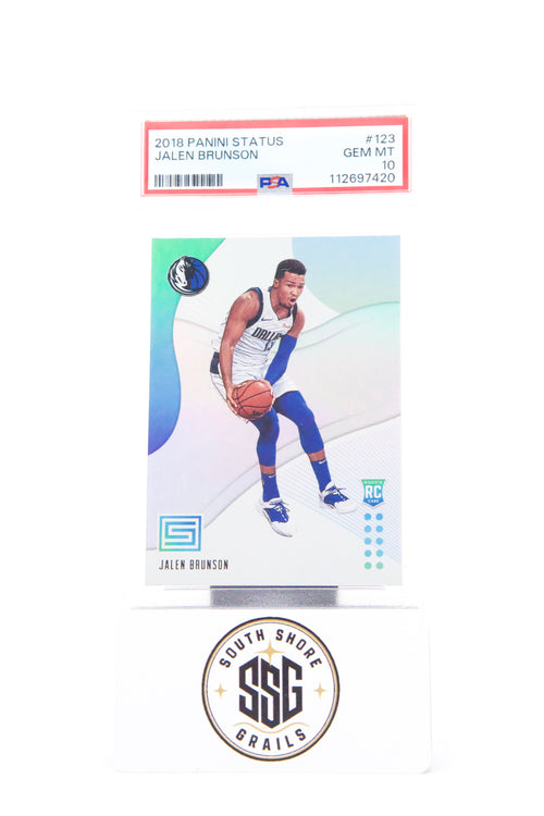 2018 Panini Status #123 Jalen Brunson — PSA 10