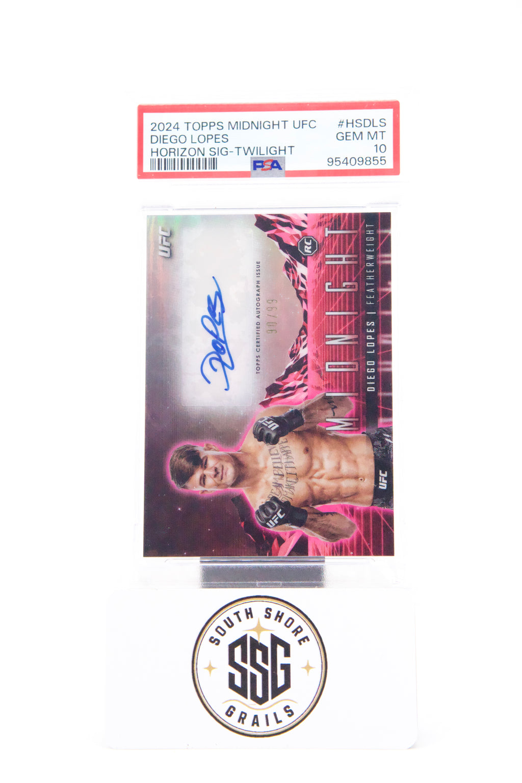 2024 Topps Midnight Ufc Horizon Signatures #Hsdls Diego Lopes Horizon Sig-Twilight — PSA 10
