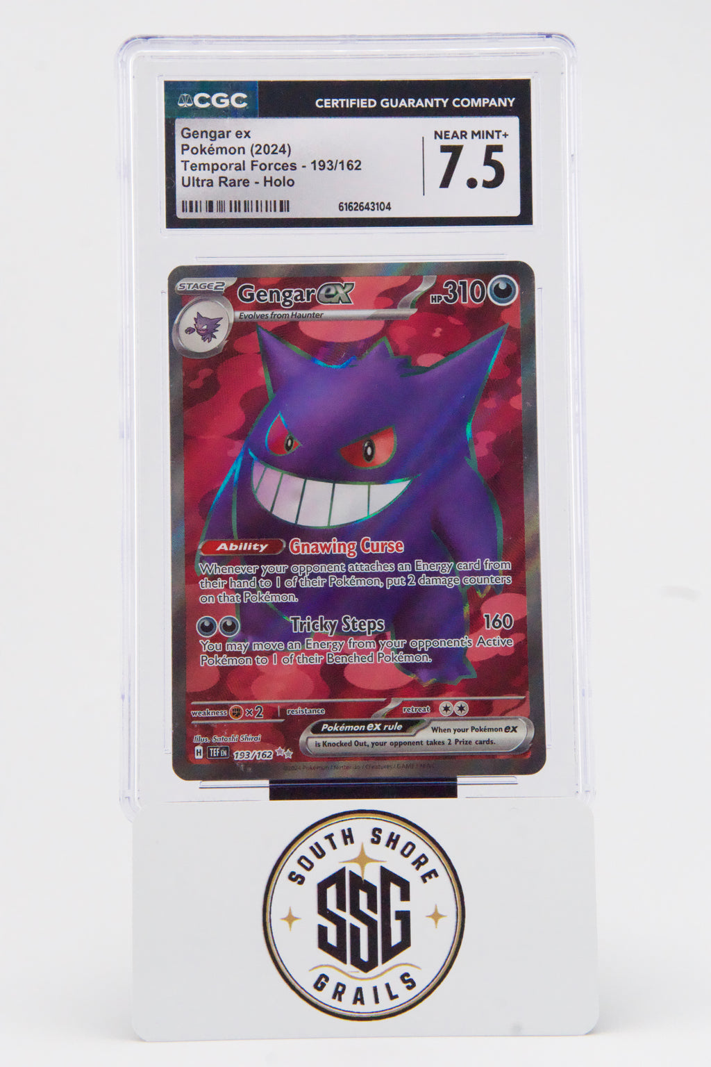 Gengar ex — Temporal Forces #193/162 — CGC 7.5