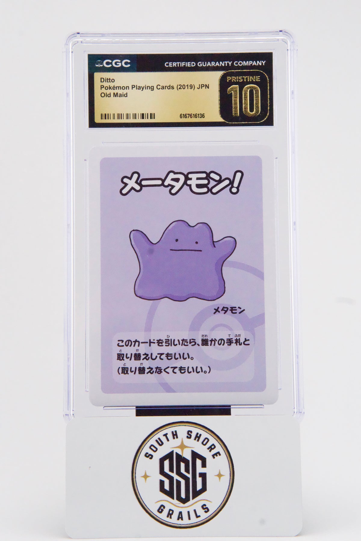 Ditto — Pokémon Playing Cards (Old Maid) — CGC Pristine 10 (Japanese)