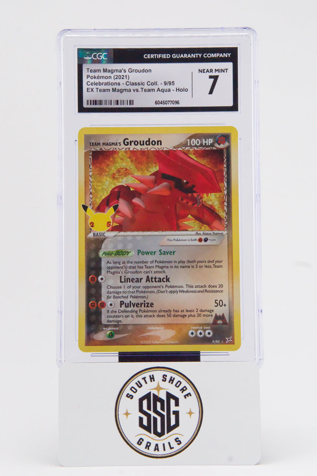 Team Magma's Groudon — Celebrations - Classic Coll. #9/95 — CGC 7