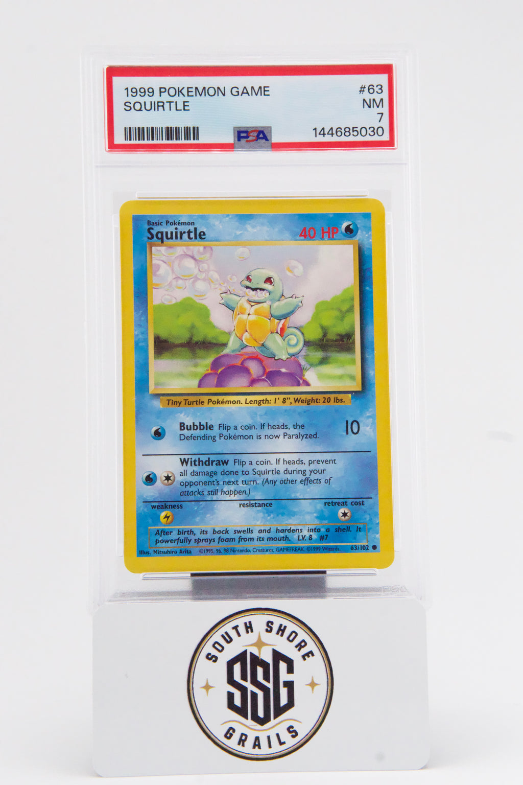 Squirtle — Game #63 — PSA 7