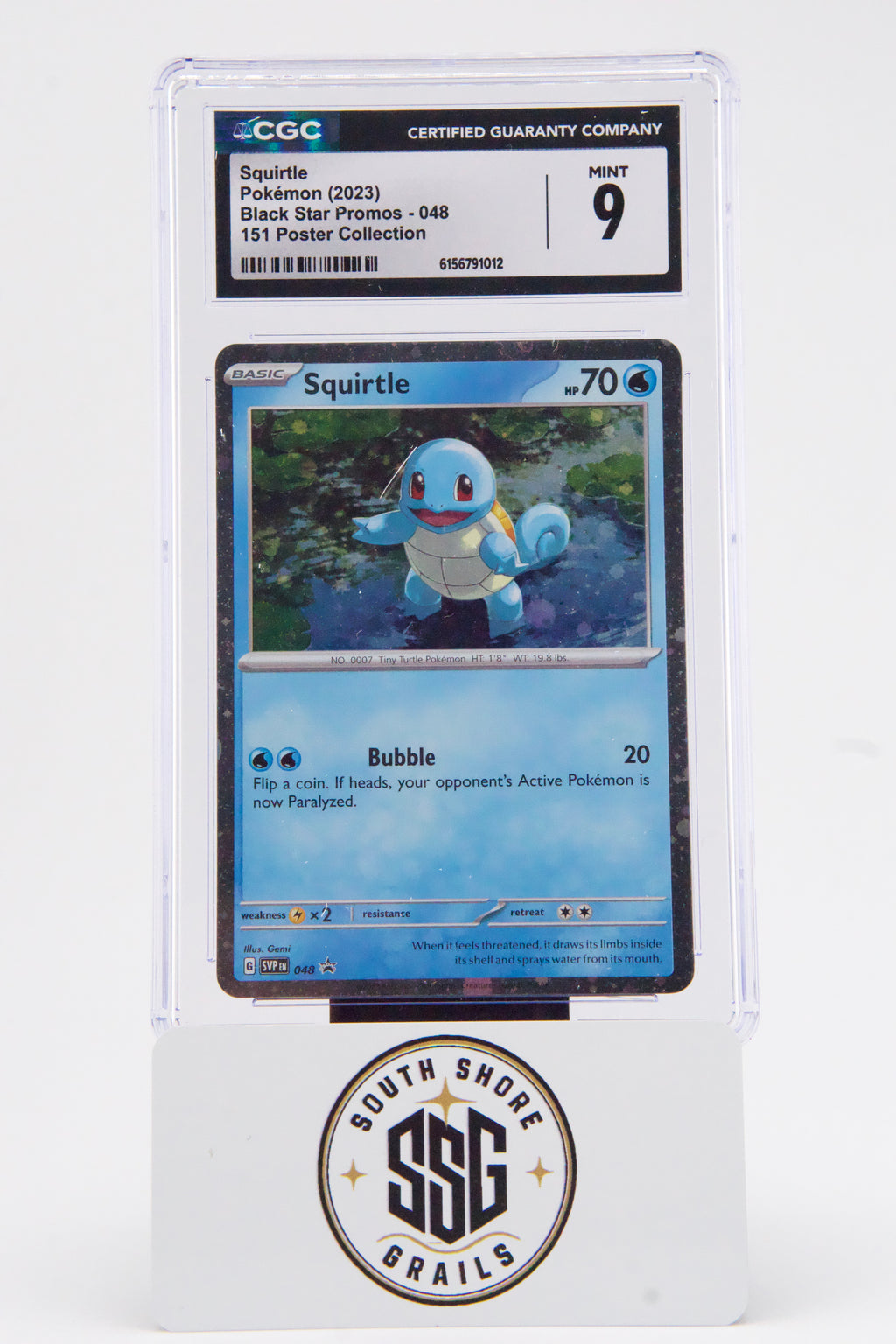 Squirtle — Black Star Promos #048 — CGC 9