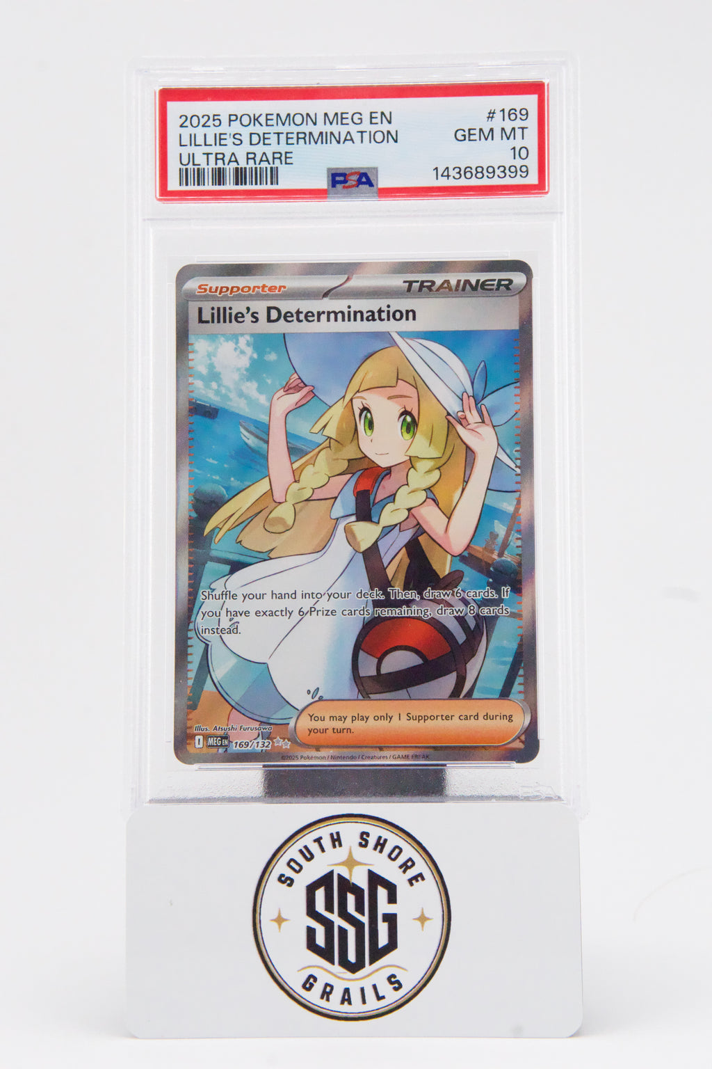 Lillie's Determination — En-Mega Evolution #169 — PSA 10