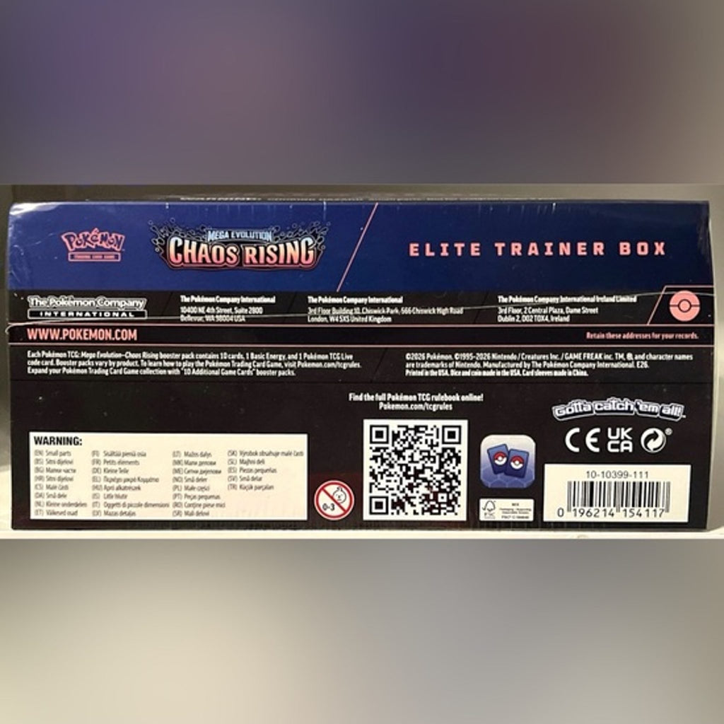 Pokémon Mega Evolution Chaos Rising Elite Trainer Box, Pack of 1